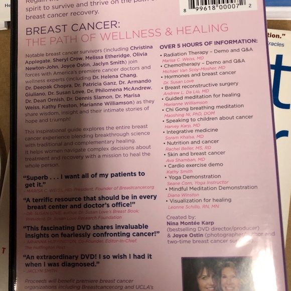 LOT of 11 Breast Cancer Support Bundle, CDs DVDs Bracelets Survival Manual Books - Picture 6 of 15